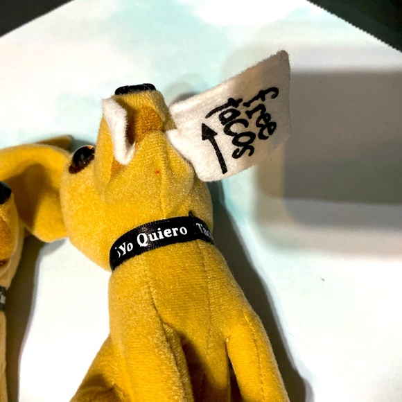 TACO BELL VINTAGE 90’s PUPPY DOG PLUSH CHIHUAHUA’S SET OF 4 (1) TALKING APPLAUSE - Picture 13 of 14